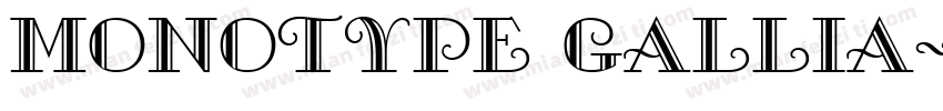 monotype gallia字体转换
